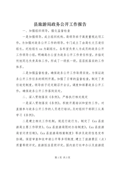 县旅游局政务公开工作报告.docx