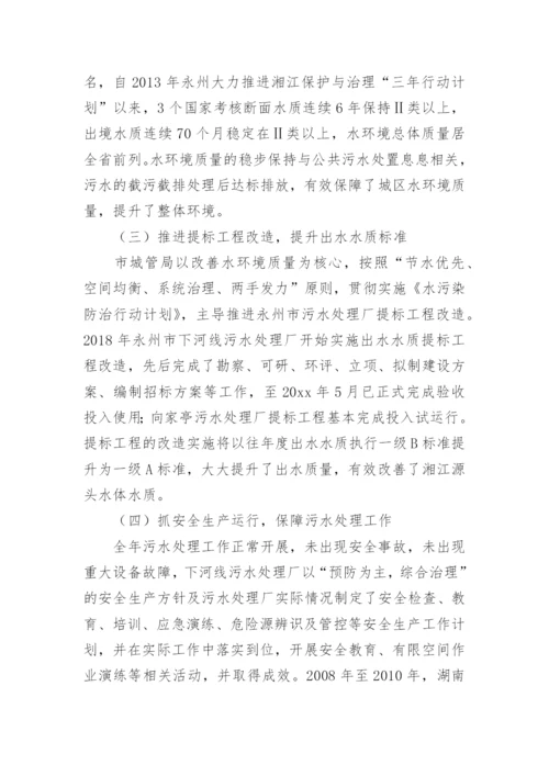 污水处理项目绩效评价报告.docx