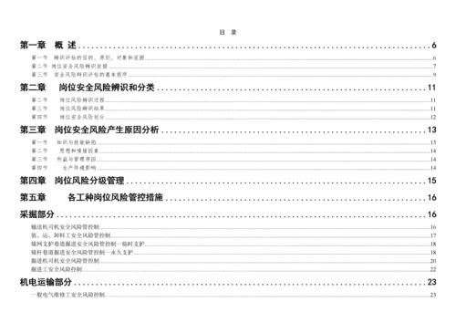 煤矿岗位安全风险辨识清单培训资料.docx