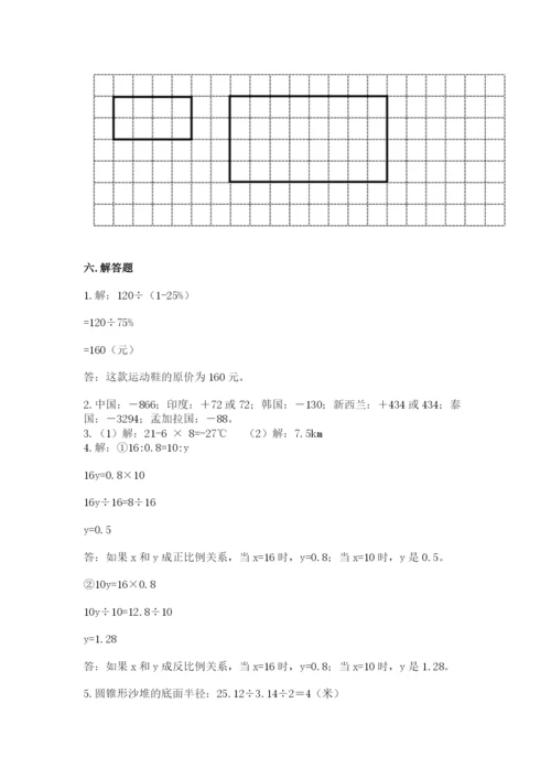 六年级下册数学期末测试卷（考点精练）.docx