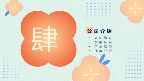 香薰精油商业计划书花朵通用PPT模板