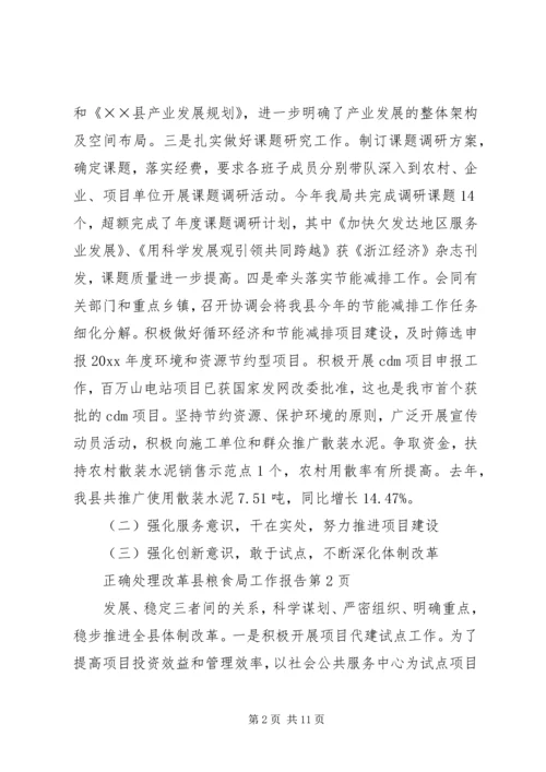 县粮食局工作报告 (6).docx