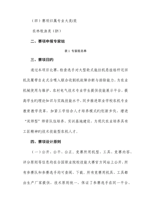 2023年职业技能竞赛农机维修.docx