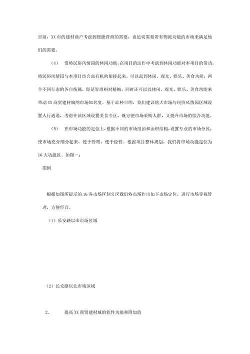 商贸建材城营销策划范文
