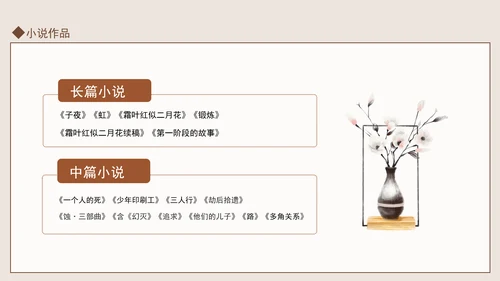著名作家茅盾先生事迹学习PPT课件