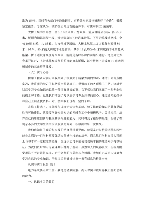 认识与实习报告合集七篇.docx