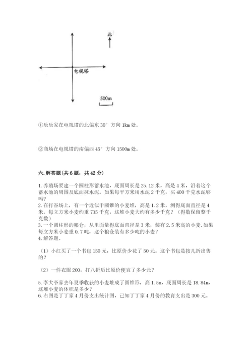 北京版小学六年级下册数学期末综合素养测试卷及参考答案1套.docx