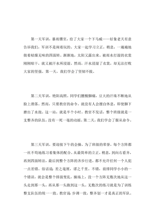 初中年终军训心得总结范文5篇.docx