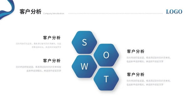 蓝色简约商务公司介绍企业介绍公司宣传介绍ppt模板