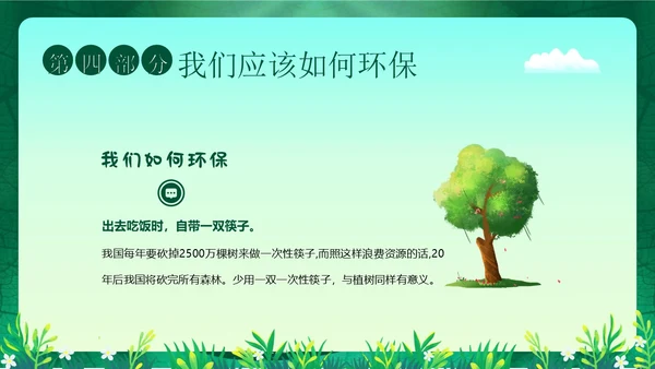 3月12日植树节幼儿园植树节主题班会PPT课件