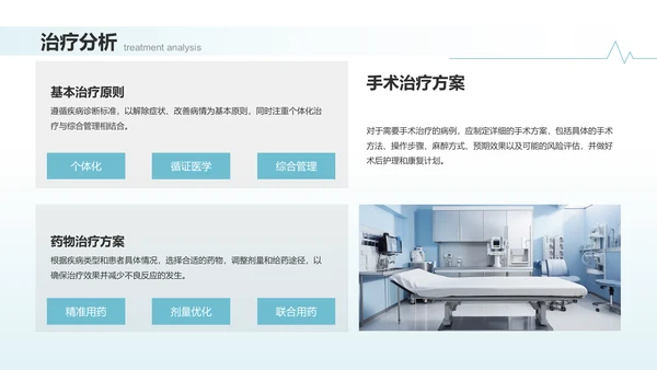 蓝色商务风临床实习病例汇报PPT模板
