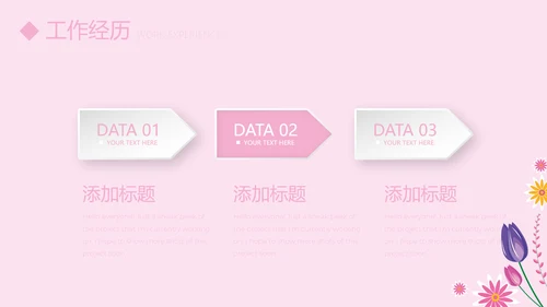 粉色小清新护士专用幻灯片动态PPT模板