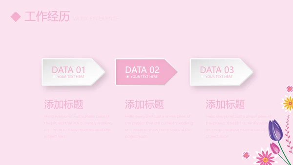 粉色小清新护士专用幻灯片动态PPT模板