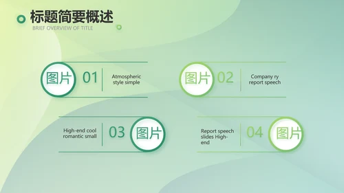 绿色大气农业项目商业计划书动态PPT