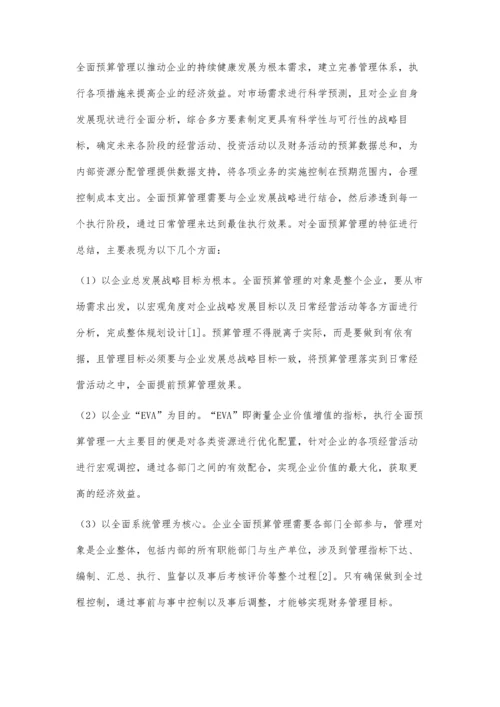 企业全面预算管理的执行与分析.docx