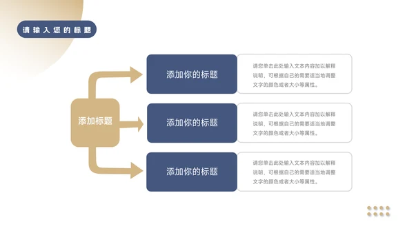 蓝金实用商务风企业介绍手册PPT模板