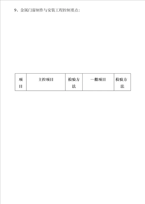 门窗工程施工质量控制流程及控制要点