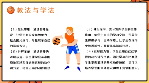 篮球运球说课稿PPT模板