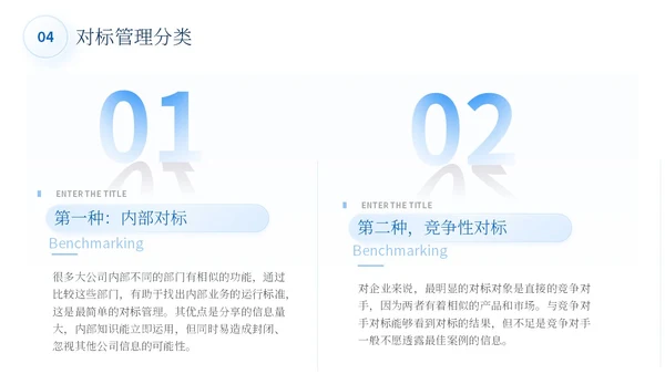 蓝色简约商务蓝色大气管理规划公司规划对标管理ppt