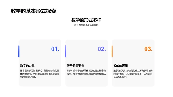 历史学习的数学视角PPT模板