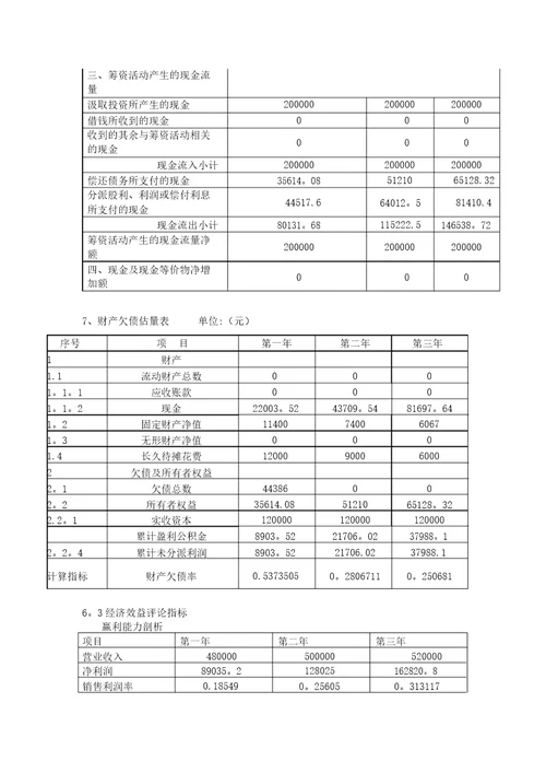 大学生创业财务分析