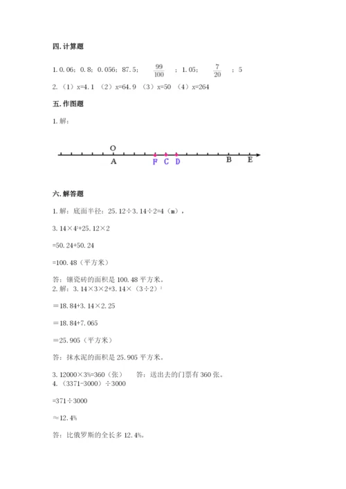 冀教版六年级下册期末真题卷附参考答案【满分必刷】.docx