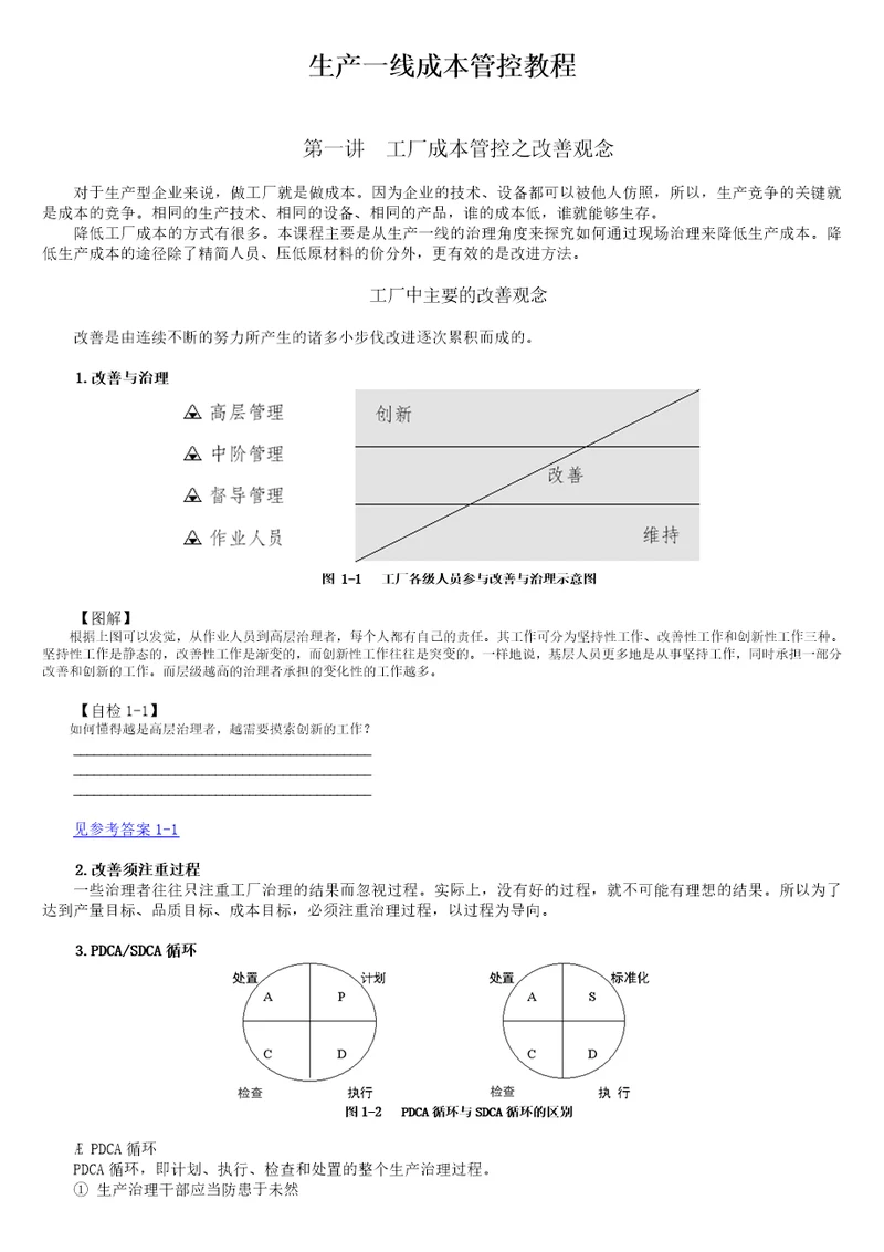 生产一线成本管控教程