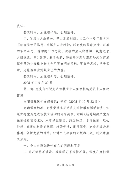企业党支部书记整改措施.docx