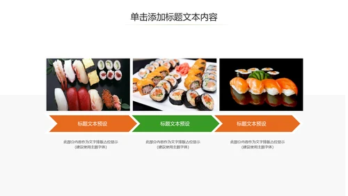 日式餐厅餐饮酒店日本料理美食PPT模板