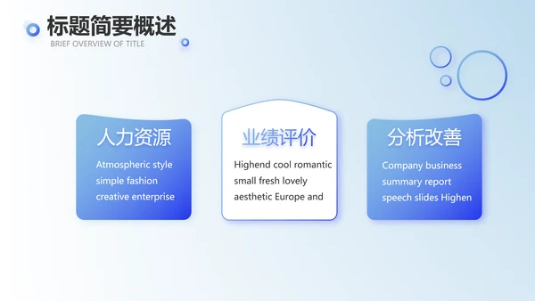 蓝色创意终工作总结PPT