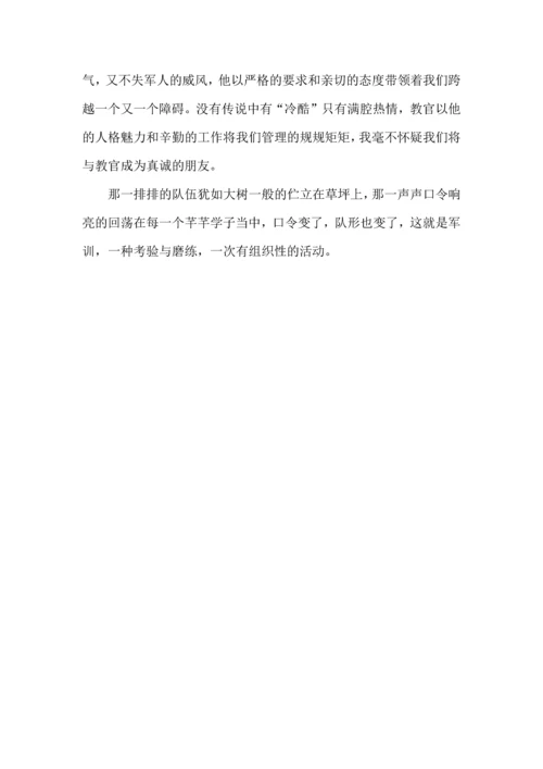 初中军训心得体会五篇（一）.docx