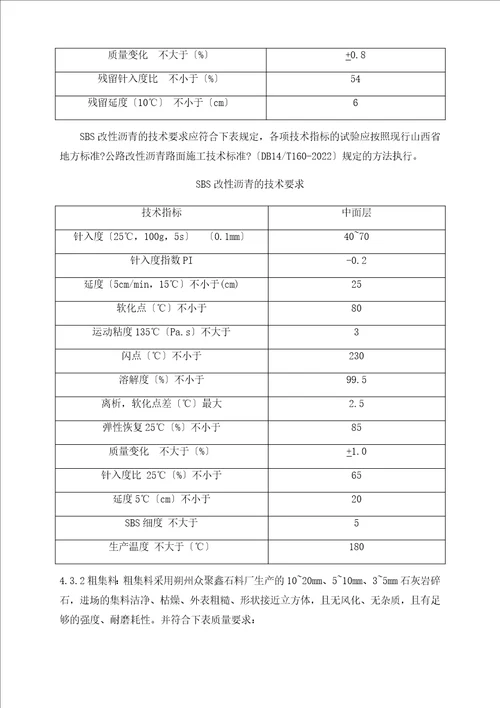 最新SBSAC20沥青混凝土施工技术方案