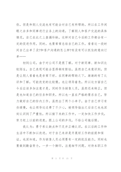 销售人员个人工作述职报告.docx