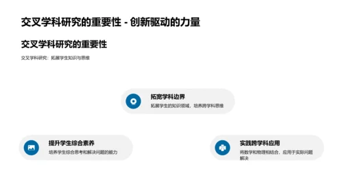 物理数学融合教学PPT模板