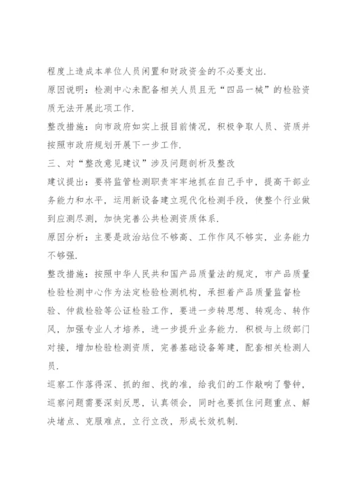 副局长巡察整改民主生活会发言材料.docx