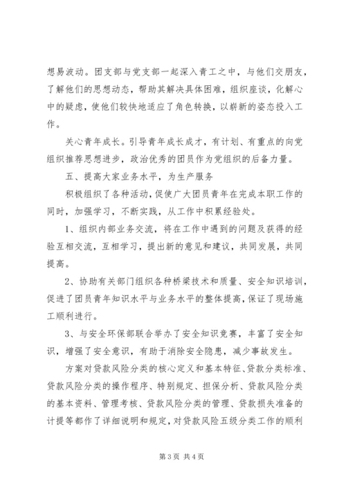 企业优秀团干部先进事迹汇报材料.docx