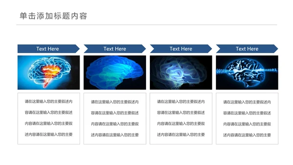 医学医疗大脑研究报告ppt动态模板