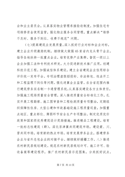 全省住房和城乡建设工作要点 (2).docx