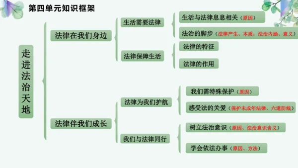 第四单元 走进法治天地 复习课件(共42张PPT)