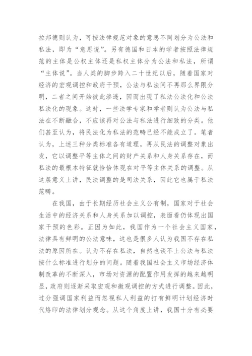 法学专业毕业论文民法.docx