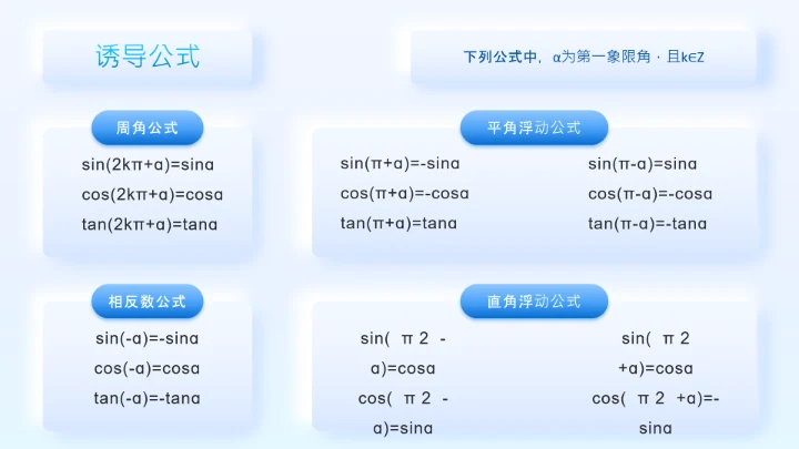 淡蓝简约拟态风数学课件通用PPT模板