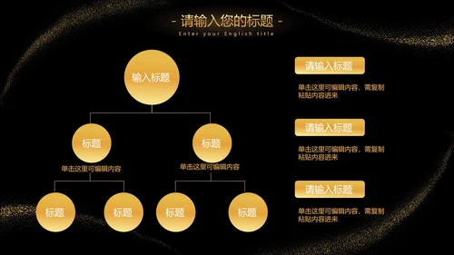 黑金流线璀璨奢华PPT模板