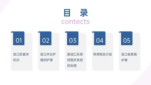 蓝紫色商务实拍造口护理培训PPT课件