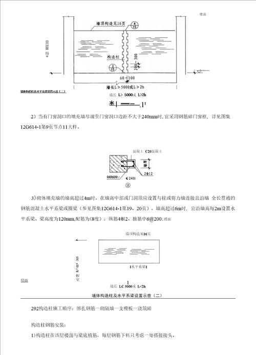 商业建筑二次结构工程施工方案