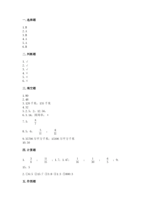 2022年人教版六年级上册数学期末测试卷带答案下载.docx