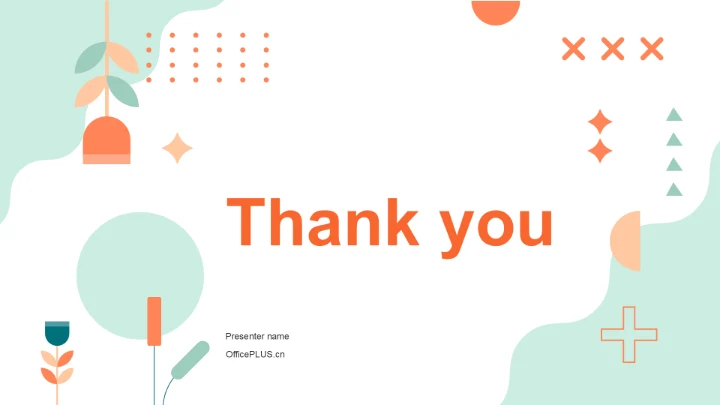 橙色几何风期末作业汇报学期成果展示PPT主题