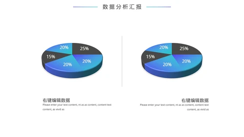 财务数据分析汇总汇报模板