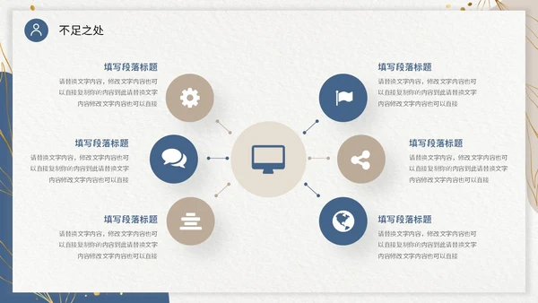 双色形状烫金花卡片风大学生毕业答辩通用模板PPT毕业答辩1