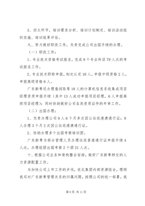 人力资源部年终总结.docx