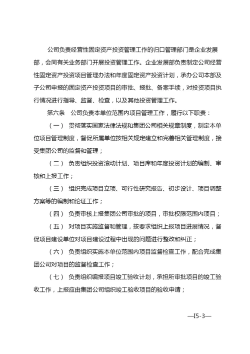 国有企业经营性固定资产投资项目管理办法-模版.docx